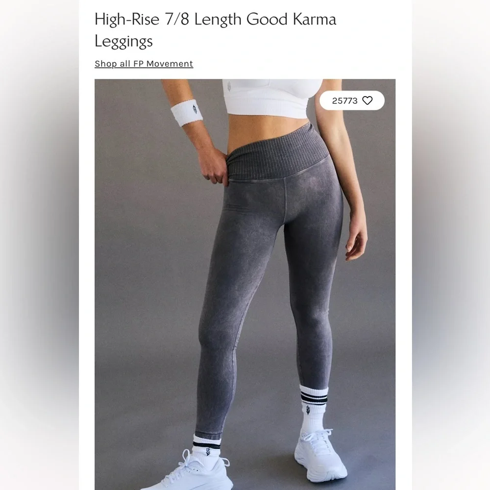 NWOT Free People Good Karma leggings